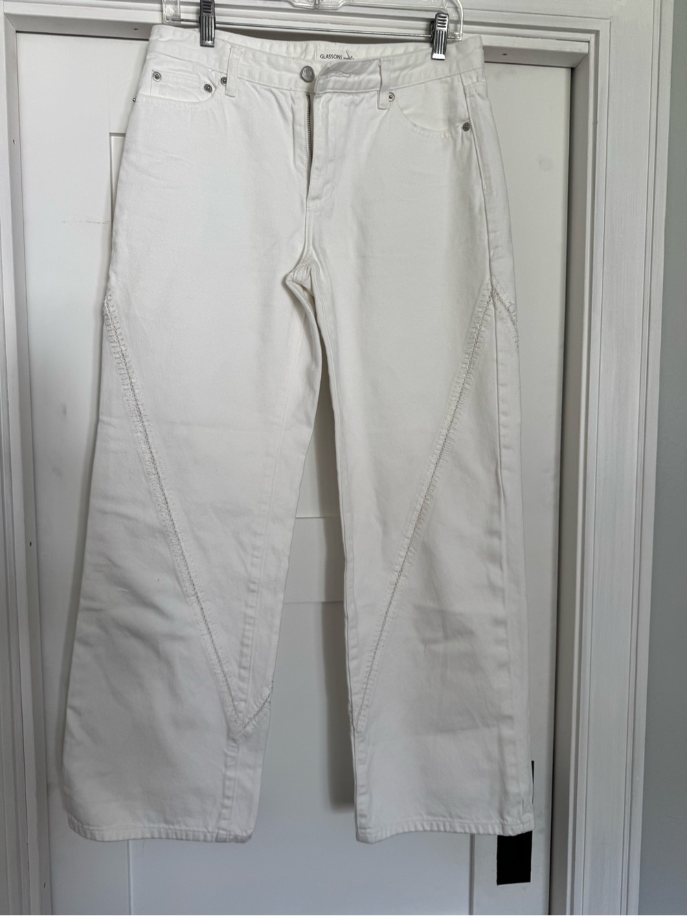 Glassons White Men's Wide-Leg Jeans